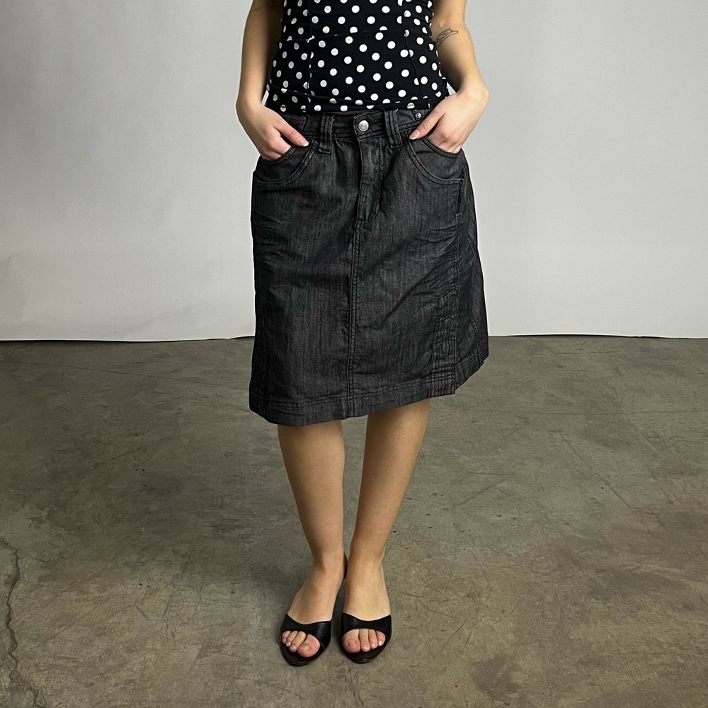 Grey Denim skirt